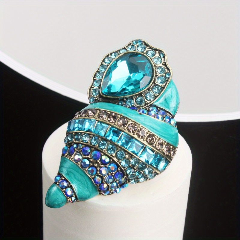 Broche Fantaisie Vintage Strass – Accessoire Rétro élégant, Occasion