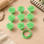 9个恐龙印章,带易于抓握的手柄。非常适合制作粘土制品和其他艺术品。个于工艺爱好者来说,是最佳的礼物选择