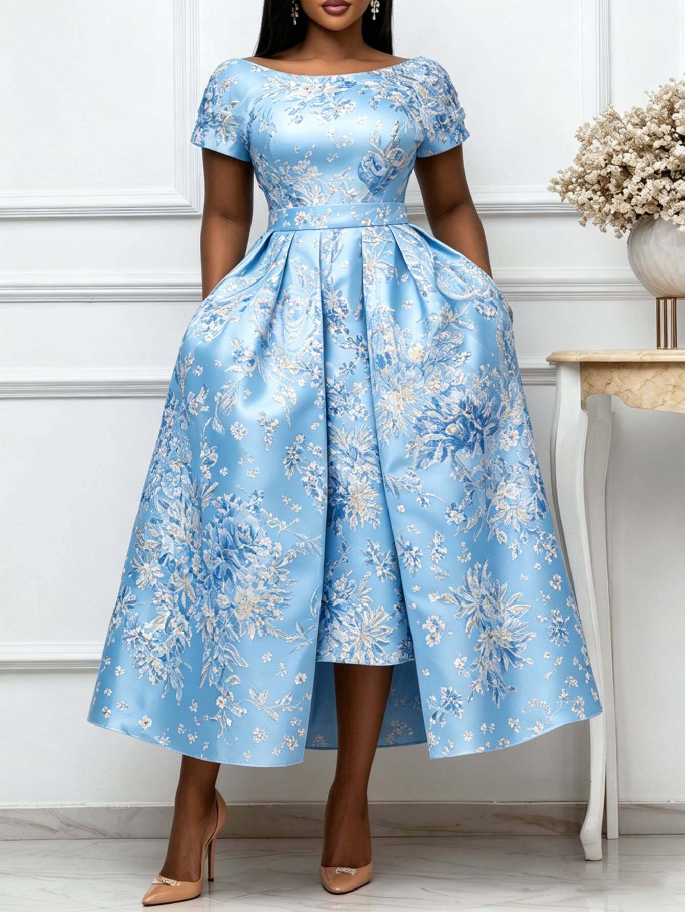 midi formal dresses sold on Temu United States