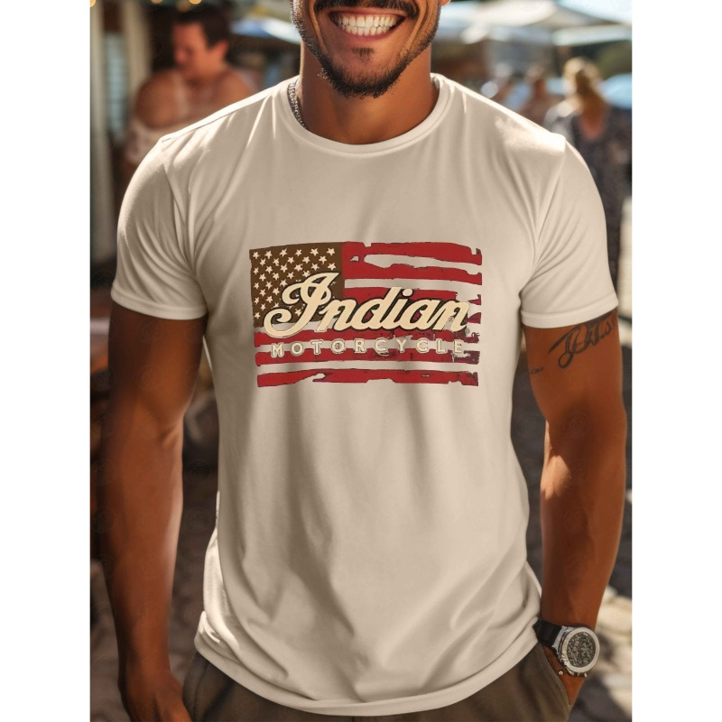 

Men's Short-sleeved T-shirts With Printed Designs For Spring And Summer, In Patterns.