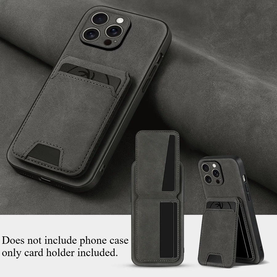 TEMU Phone Back Card Holder - Self-adhesive Strong Sticker, Secure Non-slip & Compact Portable Design. Fits Phone Backs, Credit Card Holders &