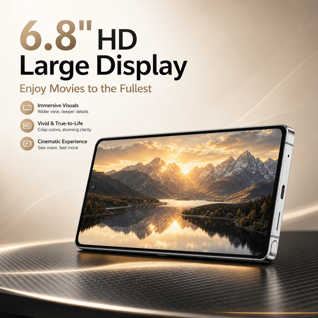 senior   unlocked spare device 6 8 hd large screen 4 64gb expandable   facial recognition   case type c cable Product details 1