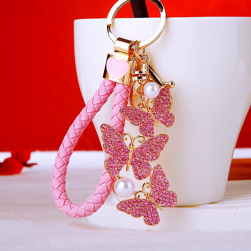 TEMU Car Keychain, Women's Bag Charm, Key Ring, Metal Insect Pendant, Cross-border Gift Christmas Women Keychain