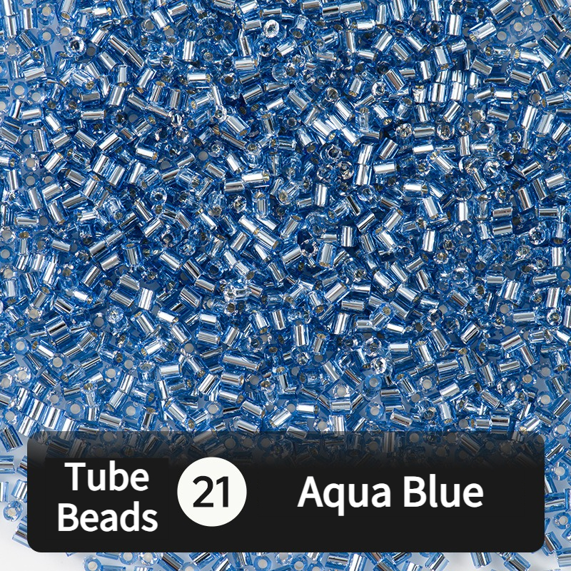 680pcs Hex-Cut Tube Beads for Beading & Jewellery Making
