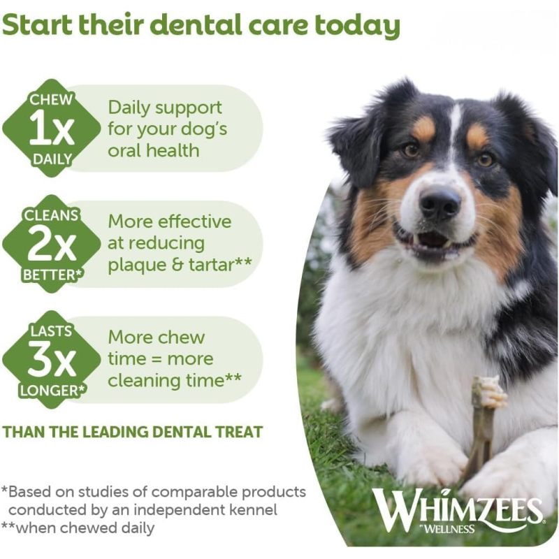 Toothbrush, Dog Dental Sticks, Dog Chews for Breeds, Monthly Pack (30pcs), Size S