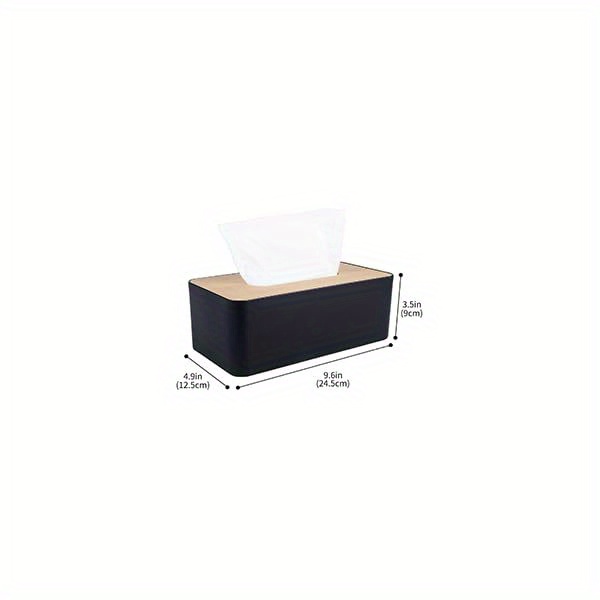modern tissue box cover with bamboo-like   - square tissue holder for bathroom & home/office, decorative dust-resistant tissue dispenser with easy-access top slot, compact space-saving design (3.82x1.97x1.42inch) - durable plastic construction, fits standard tissues, minimalist style for contemporary decor,  , bathroom accessories, sleek organizer, lightweight construction, sturdy material, cover plate, bathroom organizers and storage, small spaces, stylish Product details 1