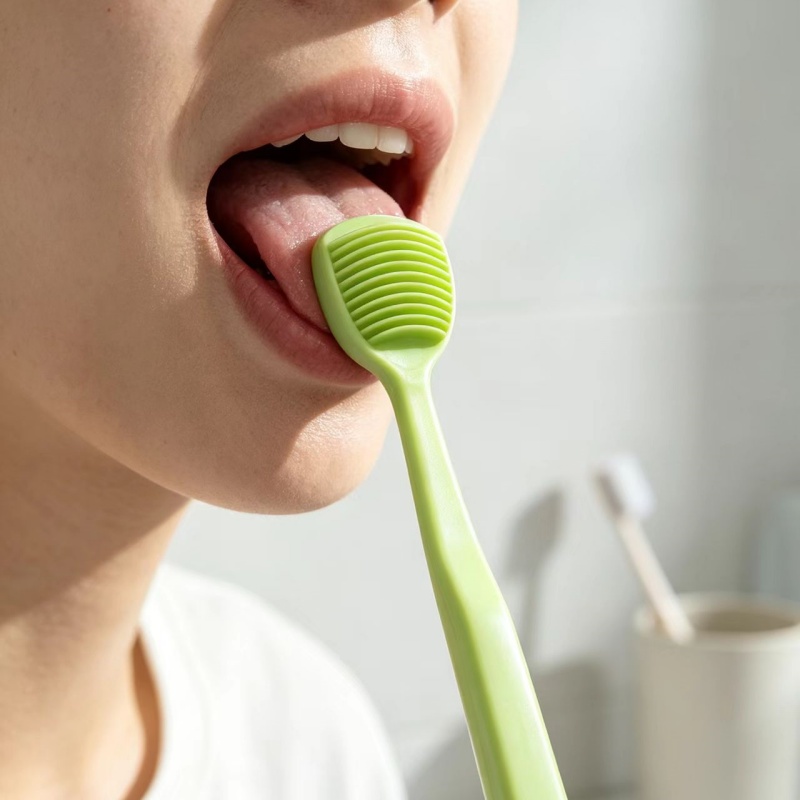 4pcs New Tongue Scraper and Cleaner, Soft Rubber Cleaning Tool