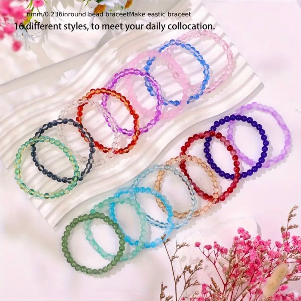 16pcs Unisex Fashion Bracelets Set, Symbolizing Wealth