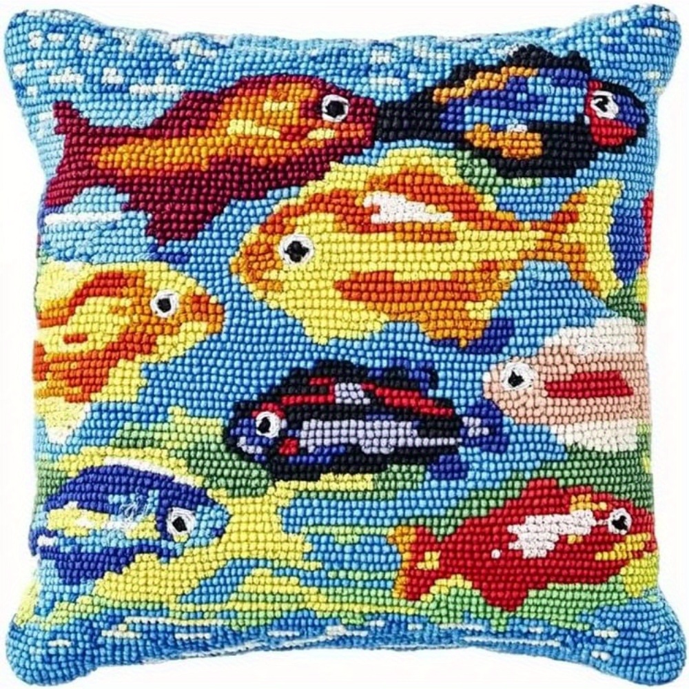 DIY Tropical Fish & Marine Latch Hook Rug Craft Kit
