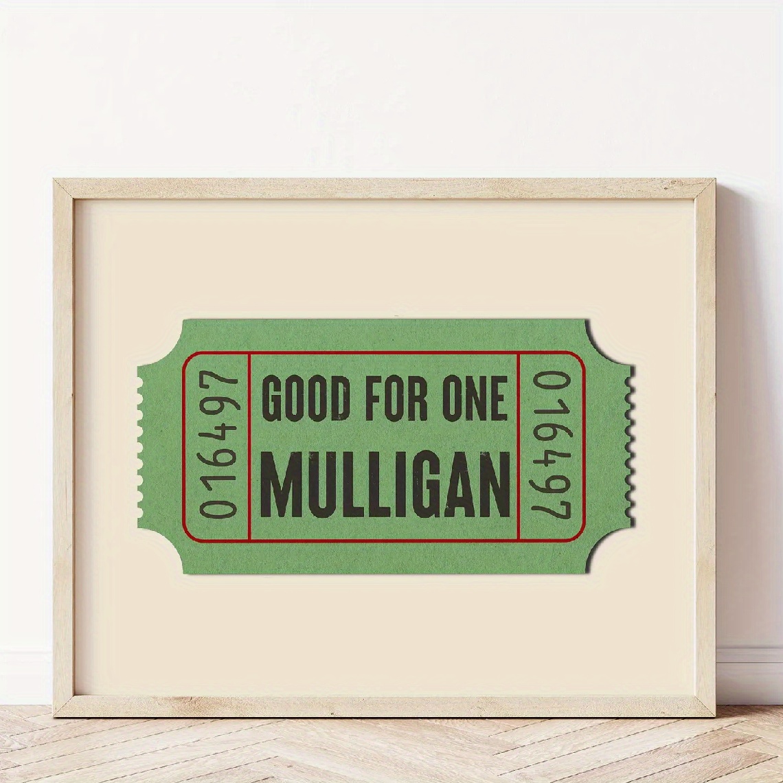TEMU 1pc, Wall Art, Vintage Poster, Green Golf Humor Art Print, Stamp Ticket Canvas Painting, Living Room Decoration, Bedroom Aesthetic Design, Gift