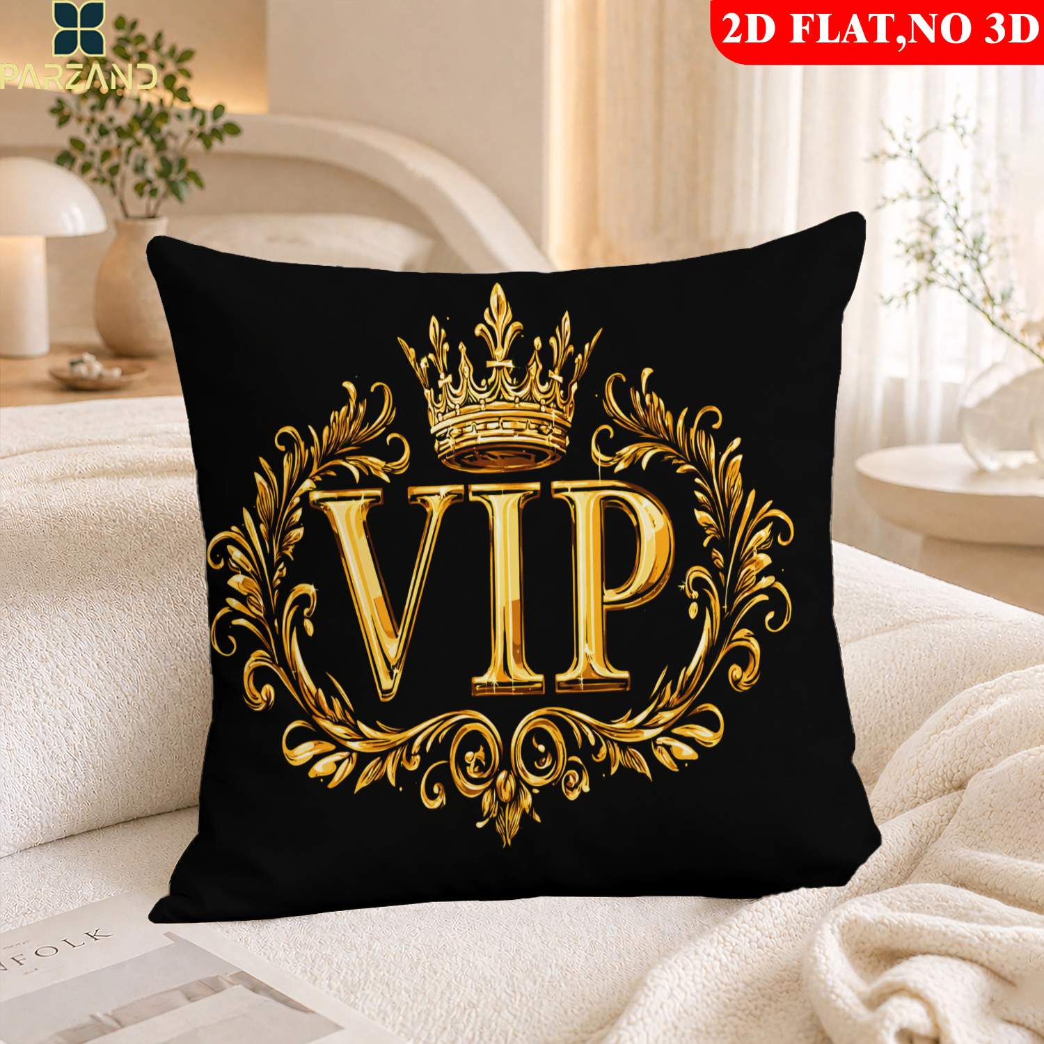 TEMU 2d Flat 1pc Pillowcase Logo Pattern Printed Pillowcase, Pillowcase For Sofa, Bedroom And Study, Comfortable And Soft Pillowcase, A Gift , Modern