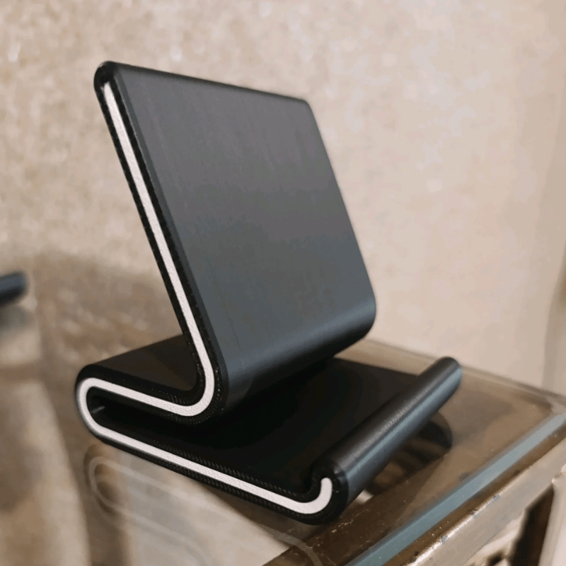 TEMU 1pc Fashionable Phone Stand, Phone Display Rack, Desktop Phone Storage Accessory, Plastic Material, Suitable For Desktop Phone/tablet Storage,