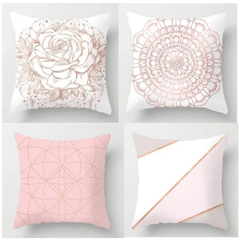 

4pcs Pillowcases Linen Cushion Covers Car Sofa Bedroom