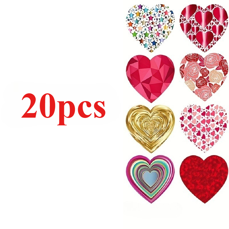TEMU Autocollants de cœur pour des Mères, cadeau, décoration, adaptés aux , à la Saint-Valentin, aux décorations de fête, à de cadeaux - Idéaux pour