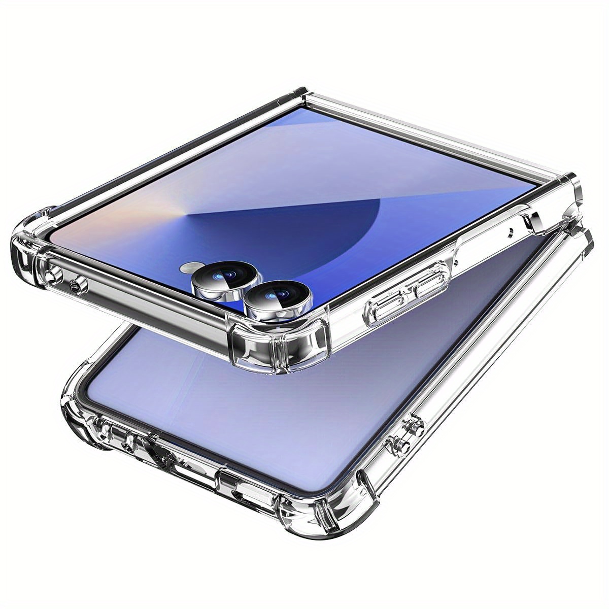 TEMU Phone Case: Suitable For Galaxy Z Flip 8 Foldable Phone Case, Shockproof And Drop-proof Transparent Protective Cover
