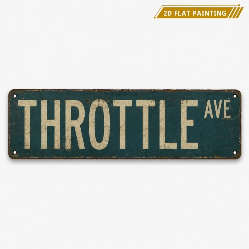 TEMU Decorative Plaques And Metal Sign, Vintage Motorcycle Street Sign Wall Decor For Garage, Man Cave, Bike Shop, Bar, Home