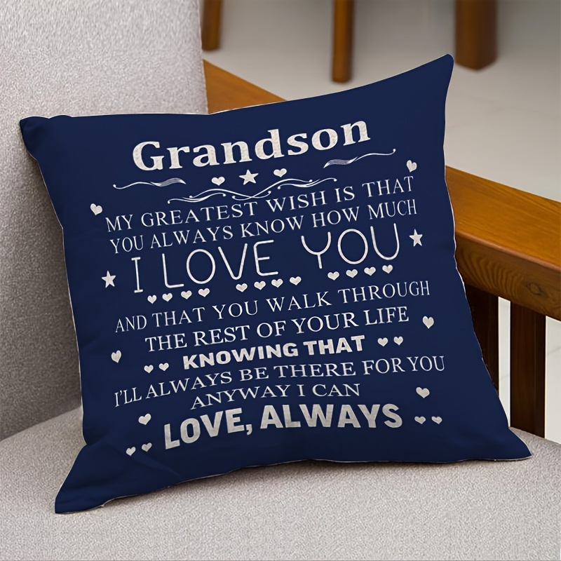 TEMU Inspirational Quotes Double-sided Square Throw Pillow Cover- Soft, Decorative Couch Accent With Zipper Closure- Decor Gift, 44.96x44.96 Cm(pillow Insert Not Included)