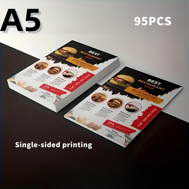 TEMU Customizable Small Batch A5 Single And Double-sided Printed Flyers, Personalized Pictures - Starry Sky Posters For Restaurants And Shops |