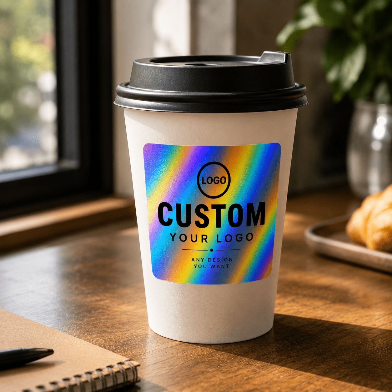 Personalized Custom Holographic Stickers, 3/4/5/6CM
