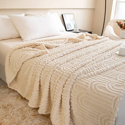 ultra soft three dimensional jacquard throw blanket roman column three dimensional jacquard pattern gift blanket sofa blanket knee blanket air conditioning blanket machine washable bed blanket suitable for bedroom