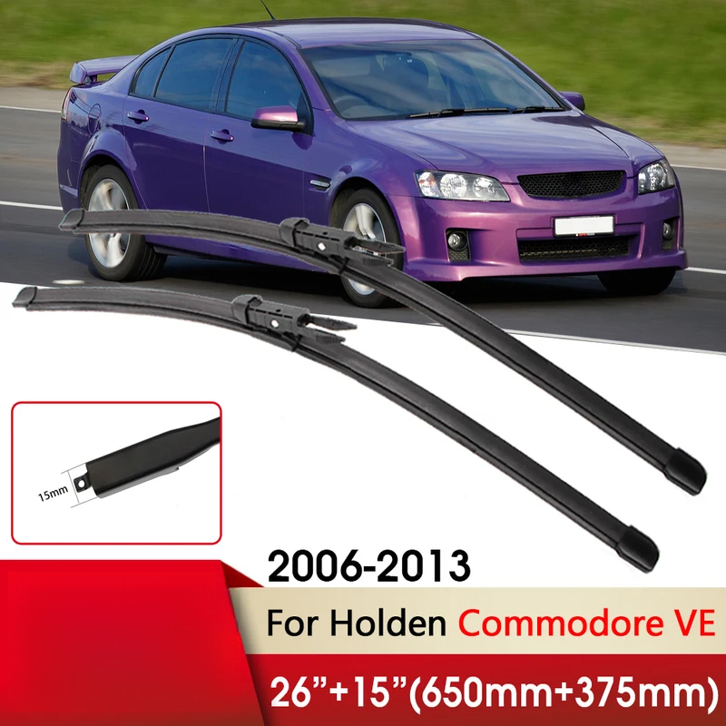 TEMU Suitable For Ve 2006-2013, Car Windshield Wiper Blades, Front Wipers, 26" And 15