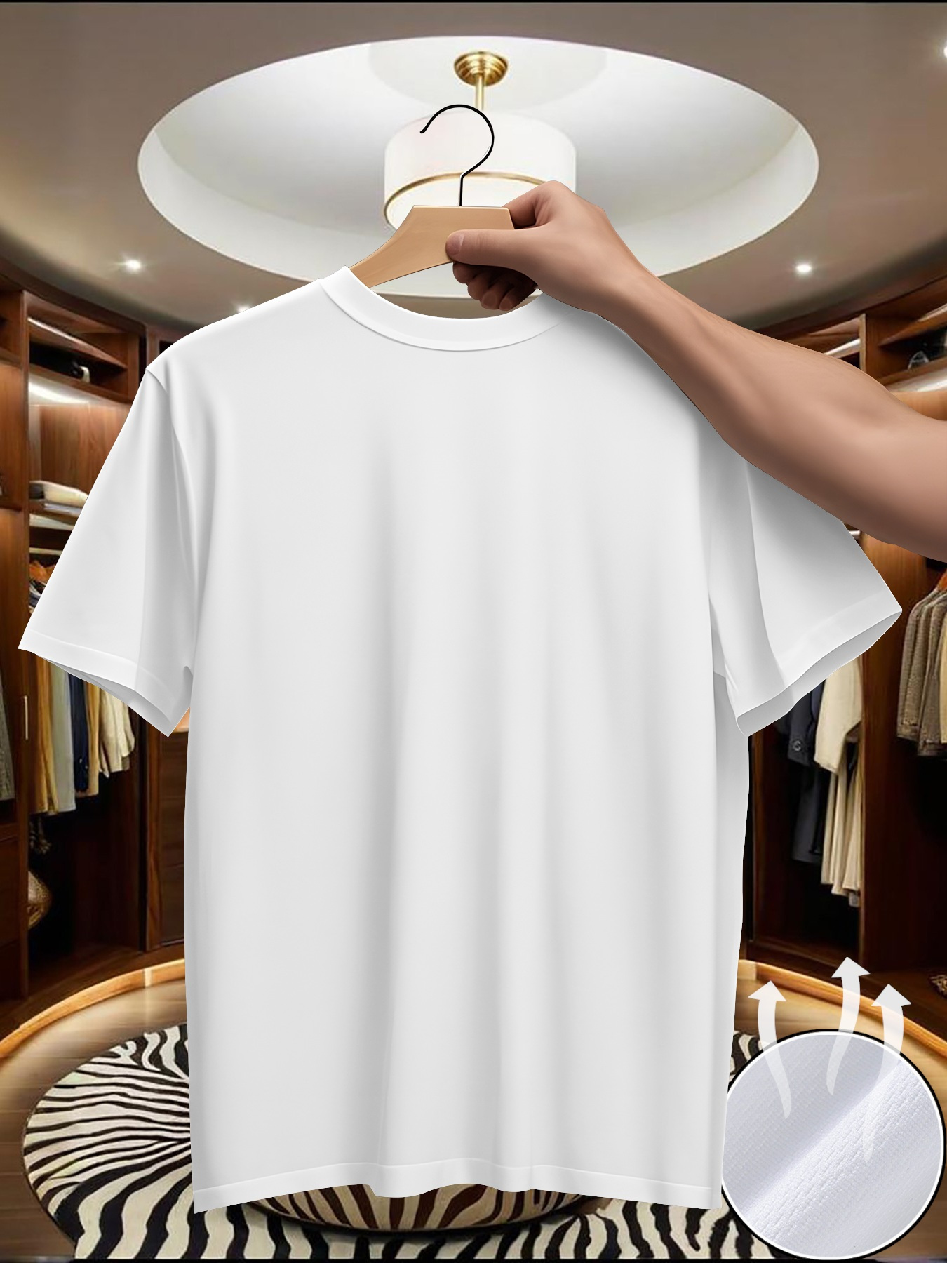 New Cute T-Shirt, Fashionable and Comfort-Fit Breathability White Tee with Luxury Fabric Quick-Dry Graphic Shirts for Men Casual Sportswear