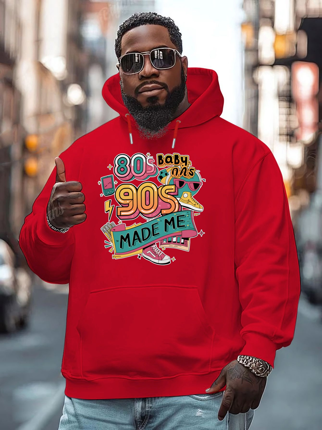 plus size casual hoodie 80s 90 100 polyester knit - Temu Germany