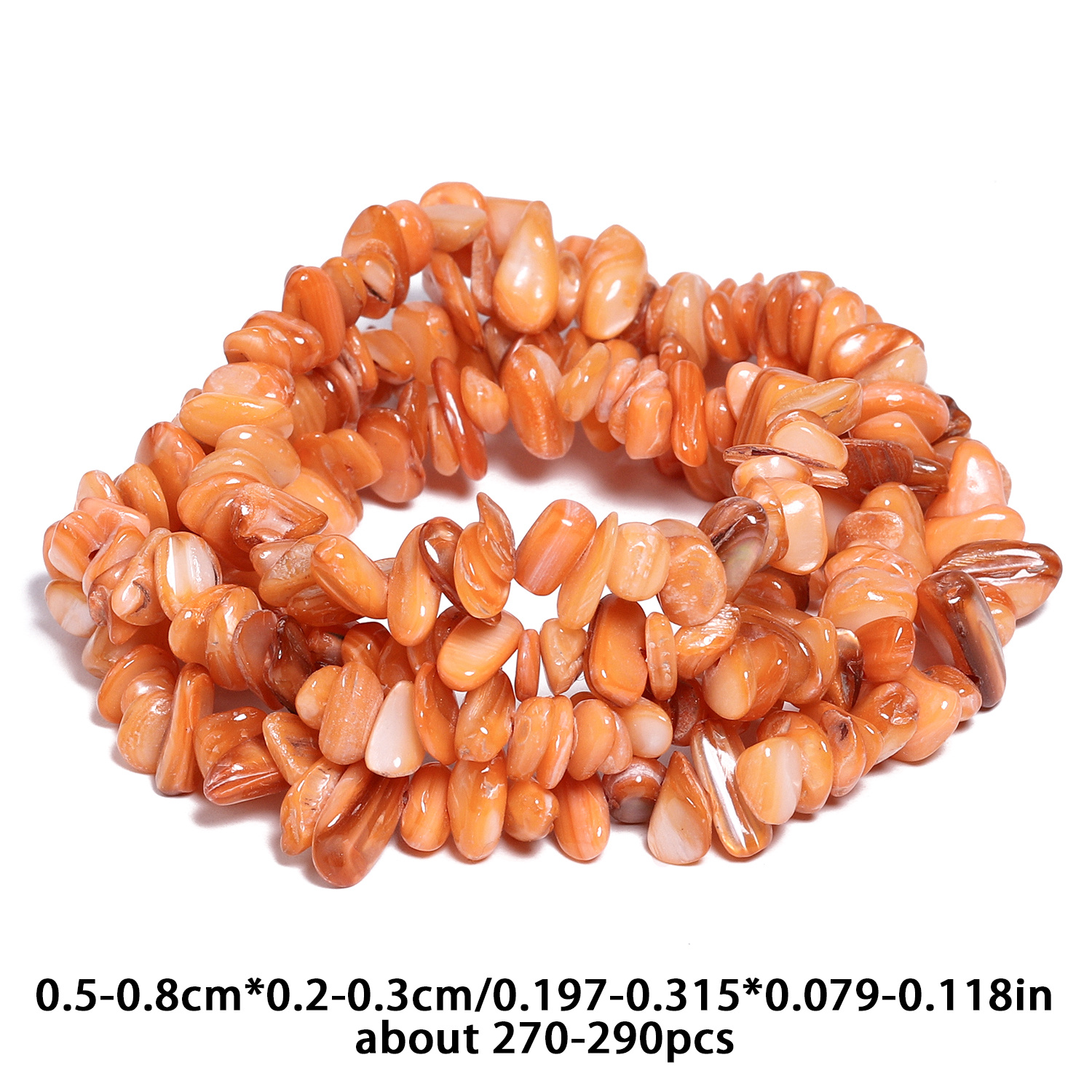 Naturally Shaped Crushed Stone Beads for Jewelry Making