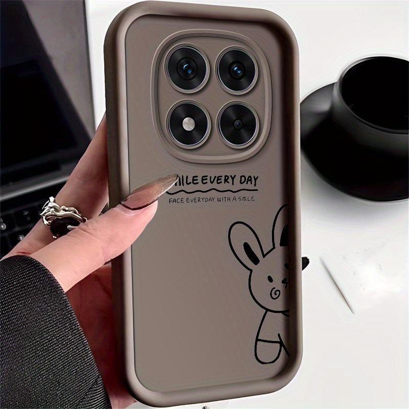 ILING Cover per Xiaomi Redmi Note 14 Pro 4G, Elegante Floreale e Simpatico Animato Motivo Ragazze Custodia, Ultrasottile Transparent Soft TPU Bumper Antiurto Silicone Case (Panda sorridente