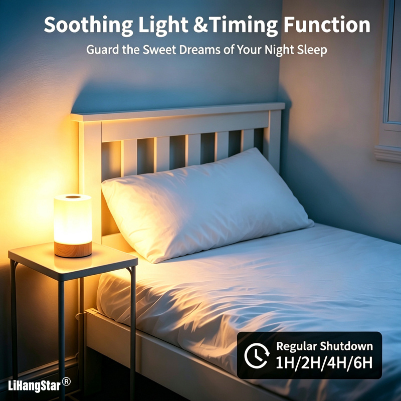 Touch-Controlled Dimmable Night Light, Smart LED Bedroom Lamp