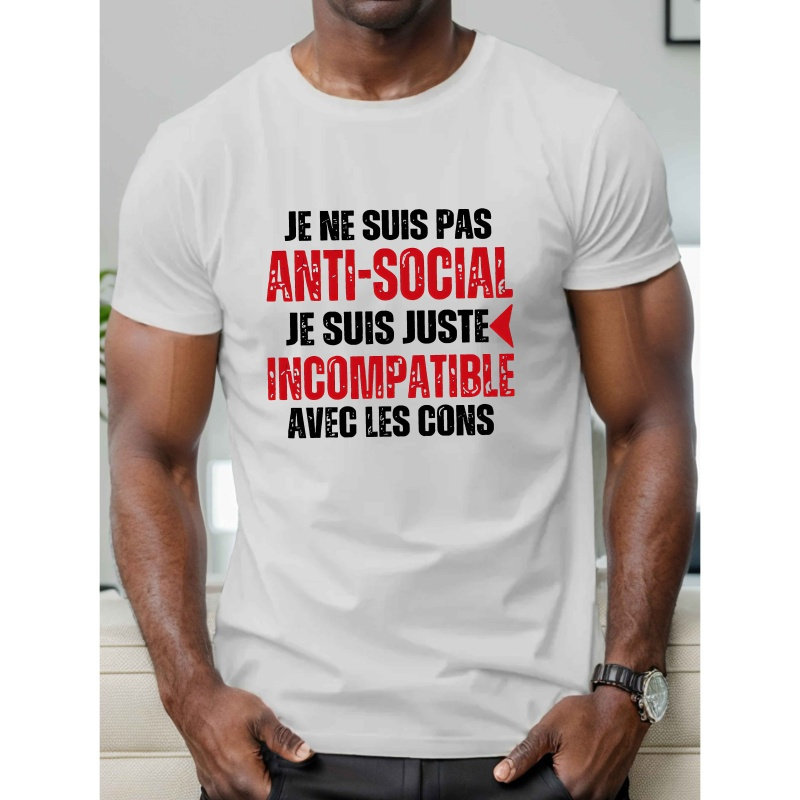 

T-shirt à manches courtes élégant pour homme, idéal pour l'été.