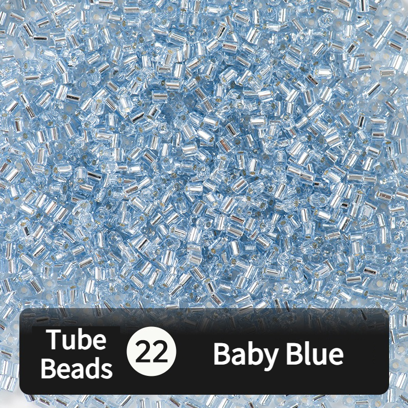 680pcs Hex-Cut Tube Beads for Beading & Jewellery Making
