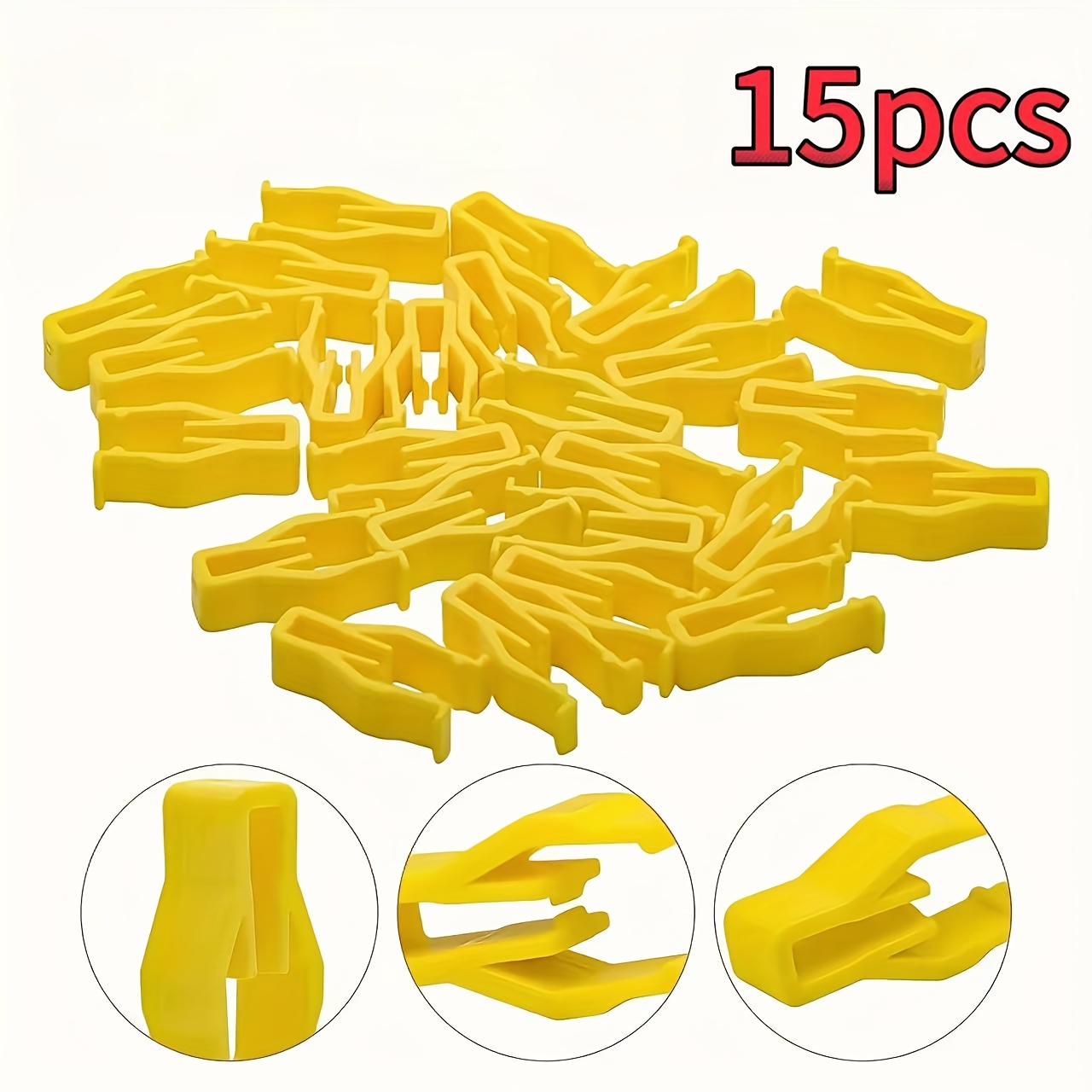 TEMU 15 Pezzi Clip per Interni Auto - Fermagli in Nylon Resistente, Adatti per , Console, Portiere e Pannelli del Bagagliaio - Compatibili con la