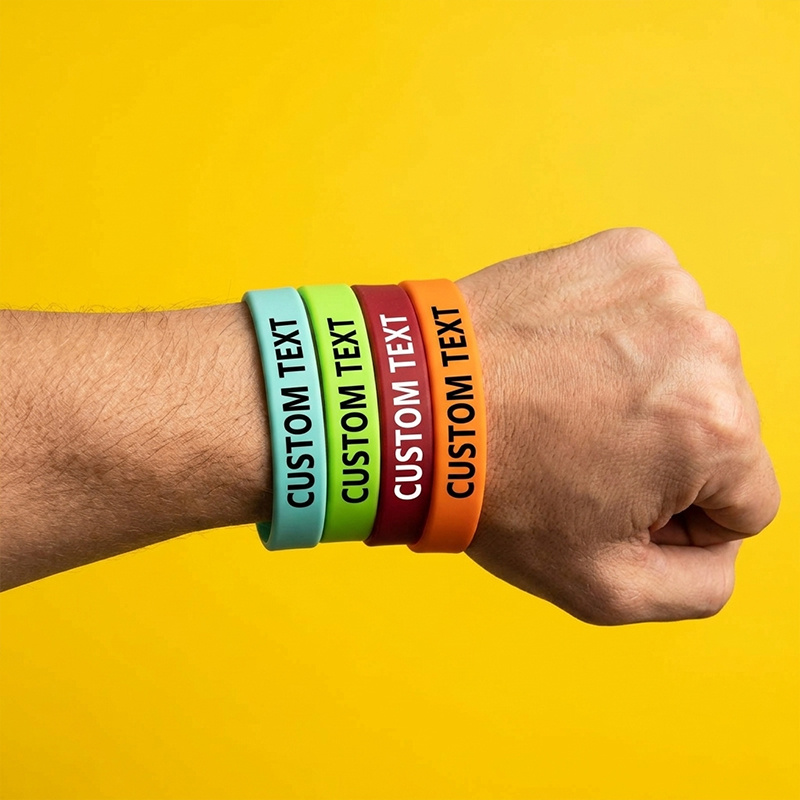 180pcs Custom Silicone Wristband Set, Personalised Gift
