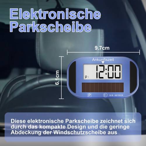 Artikelbild quadratischer solar-parkautomat mit digitalanzeige, kleine größe, große funktionen, als geschenk für familie, freunde partner