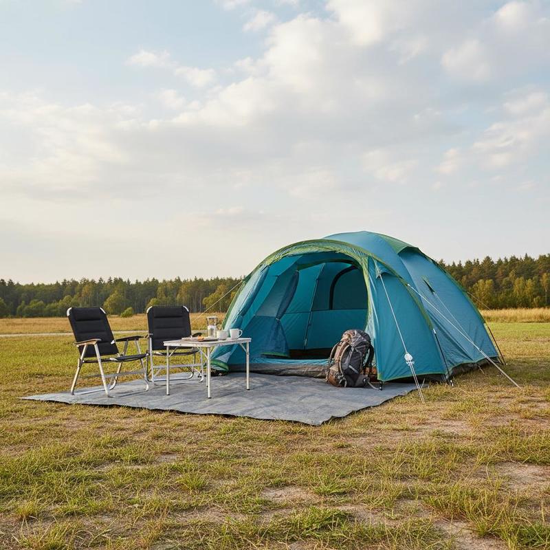 Camping Mat 300 X 400 Cm For Tent Porch, Rv, Terrace, Floor Covering, Hdpe Material, Woven Structure