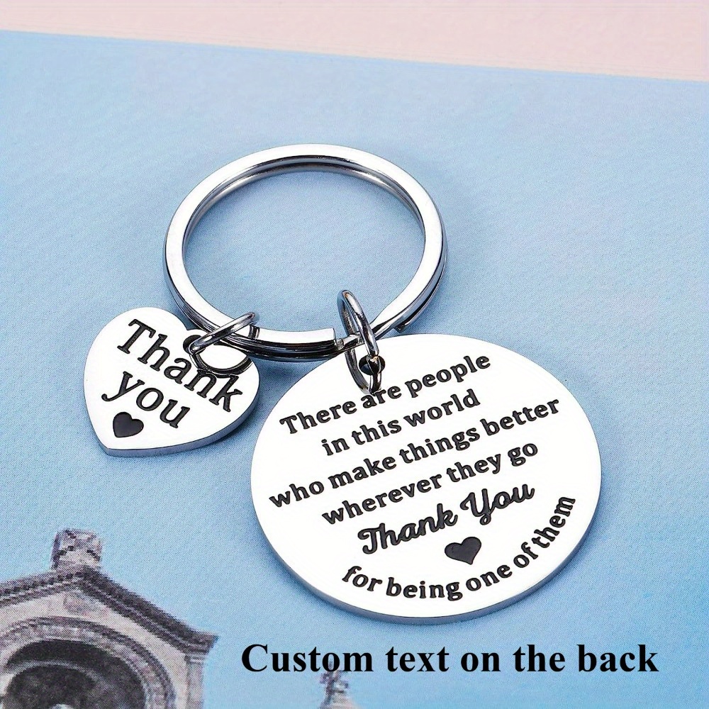 

Stainless Steel Keychain Engraved '' , Appreciation , Metal Keyring, Customizable , For Personalized , Backpacks, Car, Wholesale