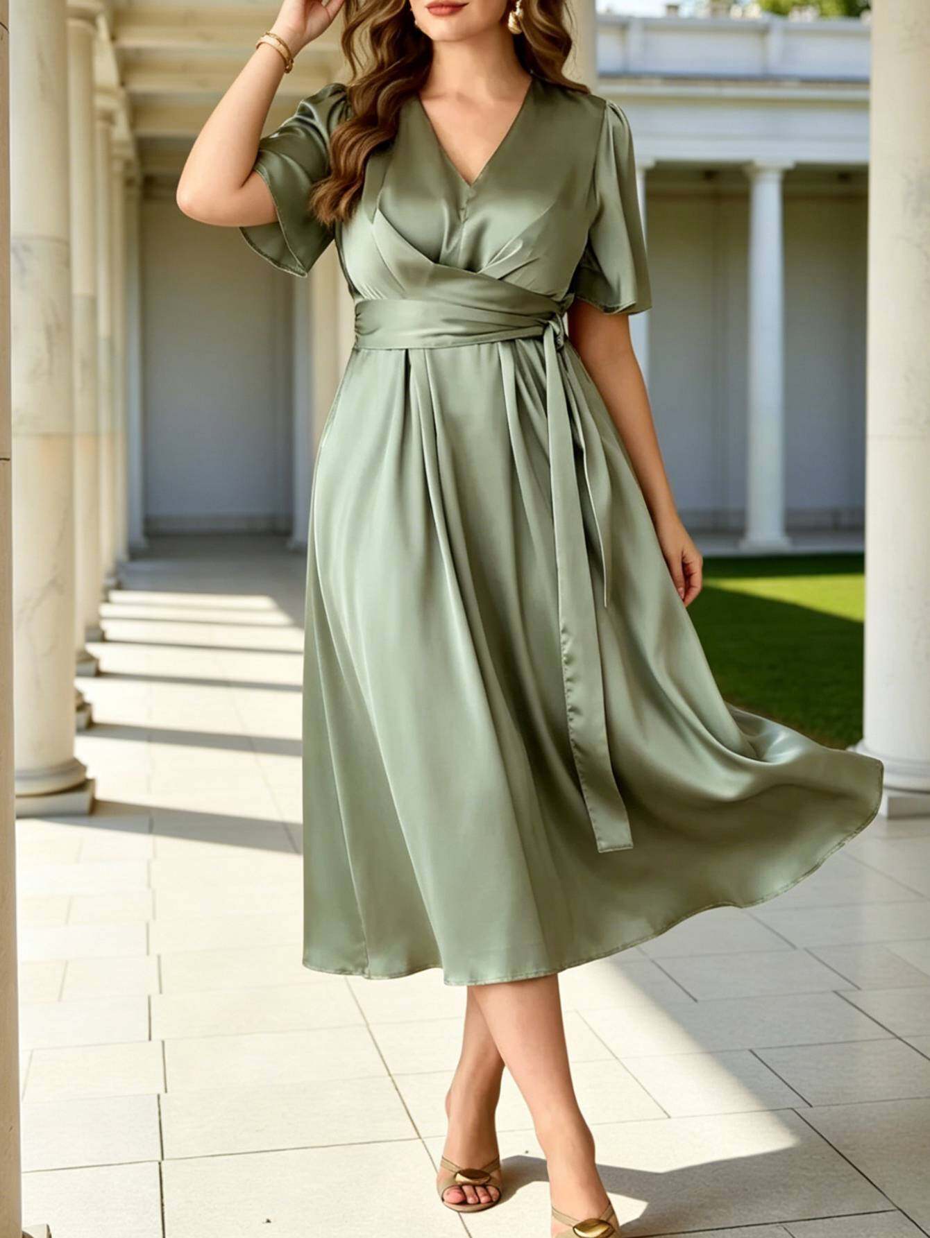 women plus size a line dresses sold on Temu United States