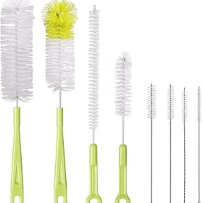 TEMU 8pcs Multifunctional Bottle Cleaning Brushes Set For Bottles Straws Thermoses