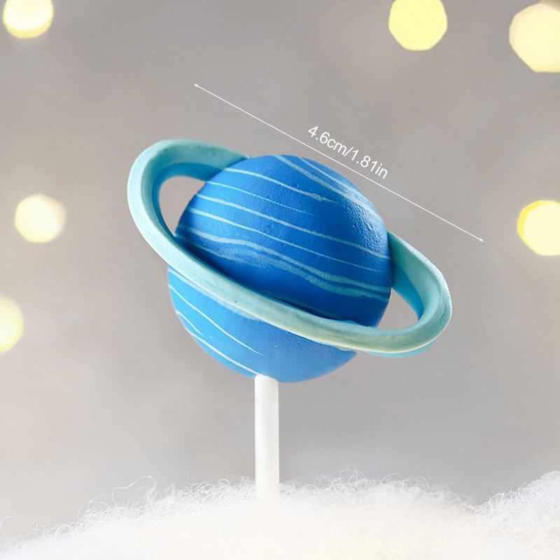 24 Stück Raketen-Cupcake-Topper – Weltraum-Deko Für Babyparty (Jungen), Geburtstag, Blau & Schwarz Glitzernd