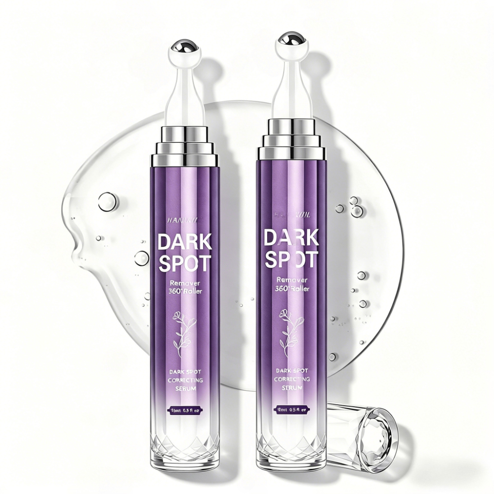 TEMU 2pcs Dark Spot Remover For Face And Body, Dark Spot Corrector Serum, Freckles Brown Spot Remover, Melasma For Face, Skin Care Serum With Roller
