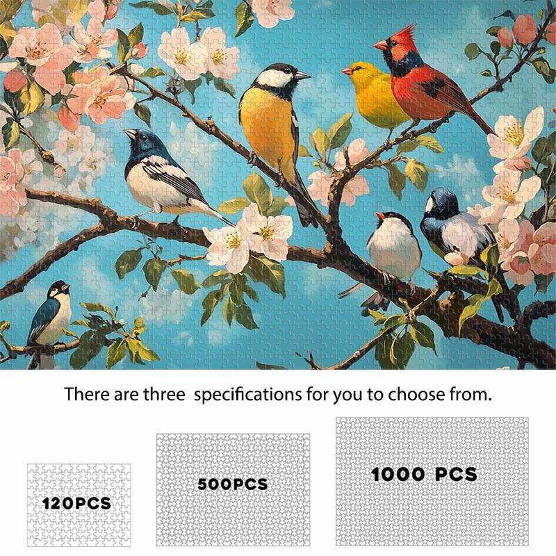 

And Flower Theme - 120/500/1000pcs, Challenging Puzzle For Puzzle Enthusiasts, Ideal Gift For Home Decor, Manufactured Wood, No Electricity Needed, Featherless