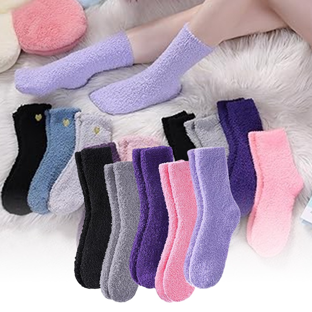 

5 Pcs Women's And Fluffy Slippers Christmas