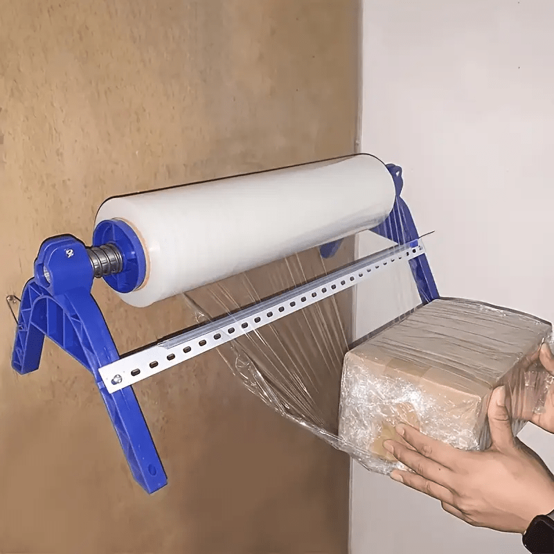 1pc Heavy-Duty Adjustable Stretch Wrapping Machine with Sliding System, /Removable Cover & Height Adjustment - Sky Packaging Equipment for home & Commercial Use, Easy Assembly, Wrapping Tool Gift for Small Business