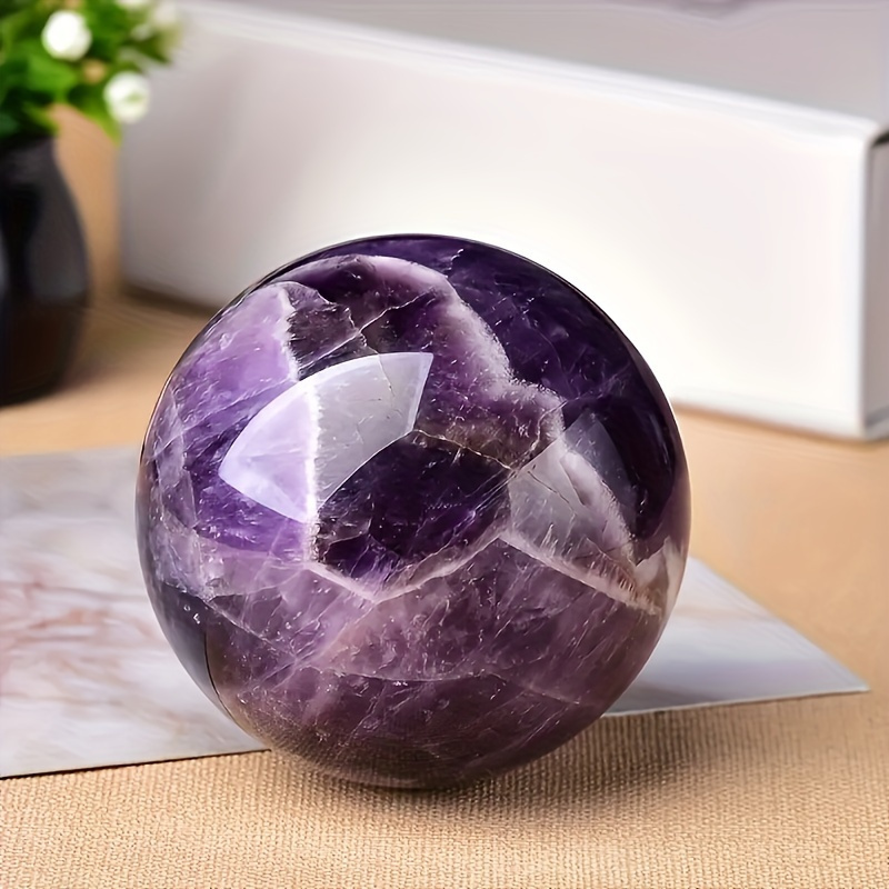 TEMU -quality Amethyst Balls Are Suitable For Home And Office Desktop Decoration Ornaments, Handicrafts, And Jewelry Patterns