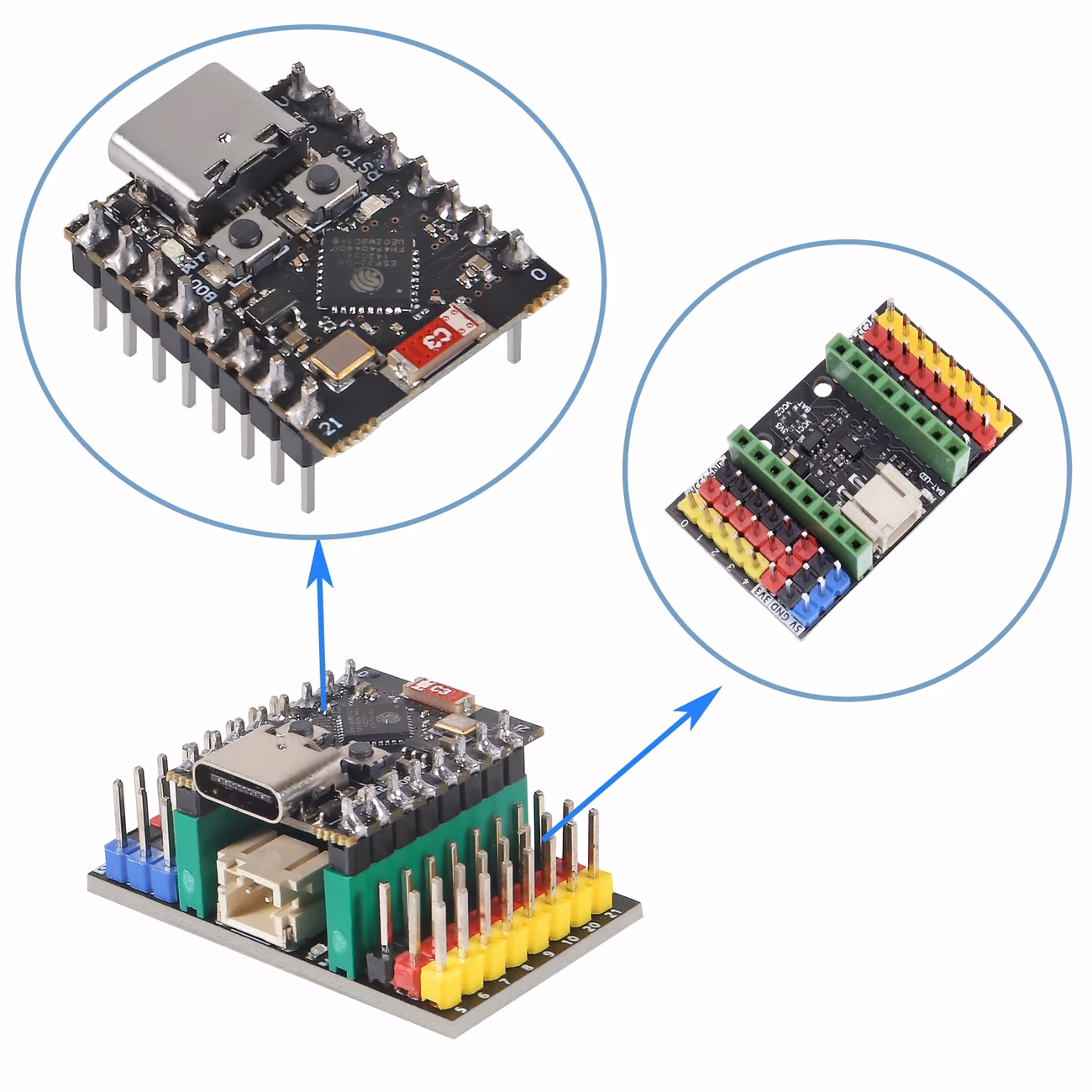 2 סטים לוח פיתוח esp32- לוח פיתוח סופר esp32 לוח פיתוח esp32-c3 עם wifi בלוטות ולוח הרחבה לארדואינו פרטי מוצר 3