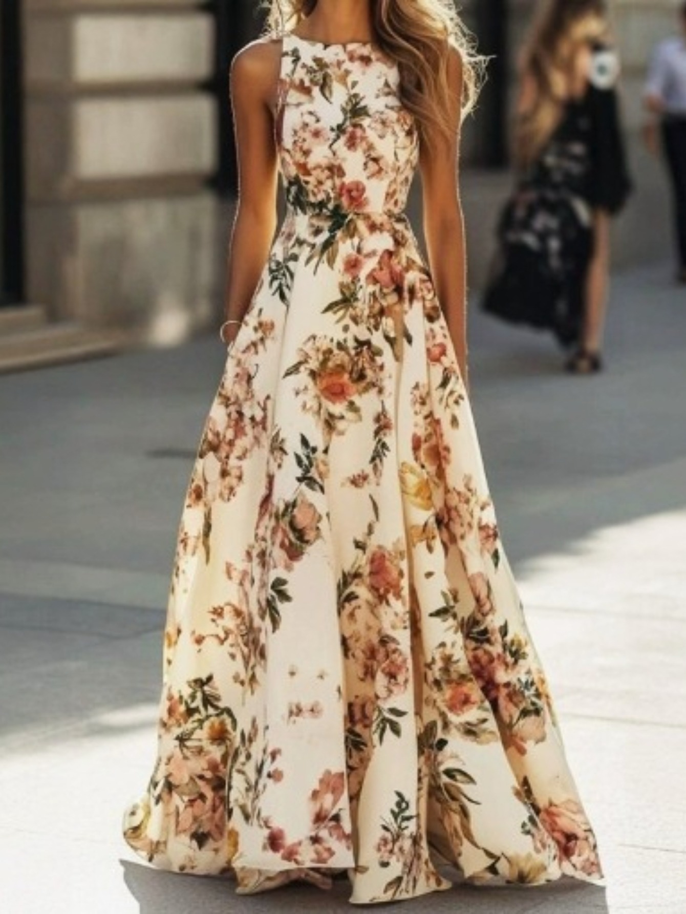 floral formal dresses sold on Temu United States