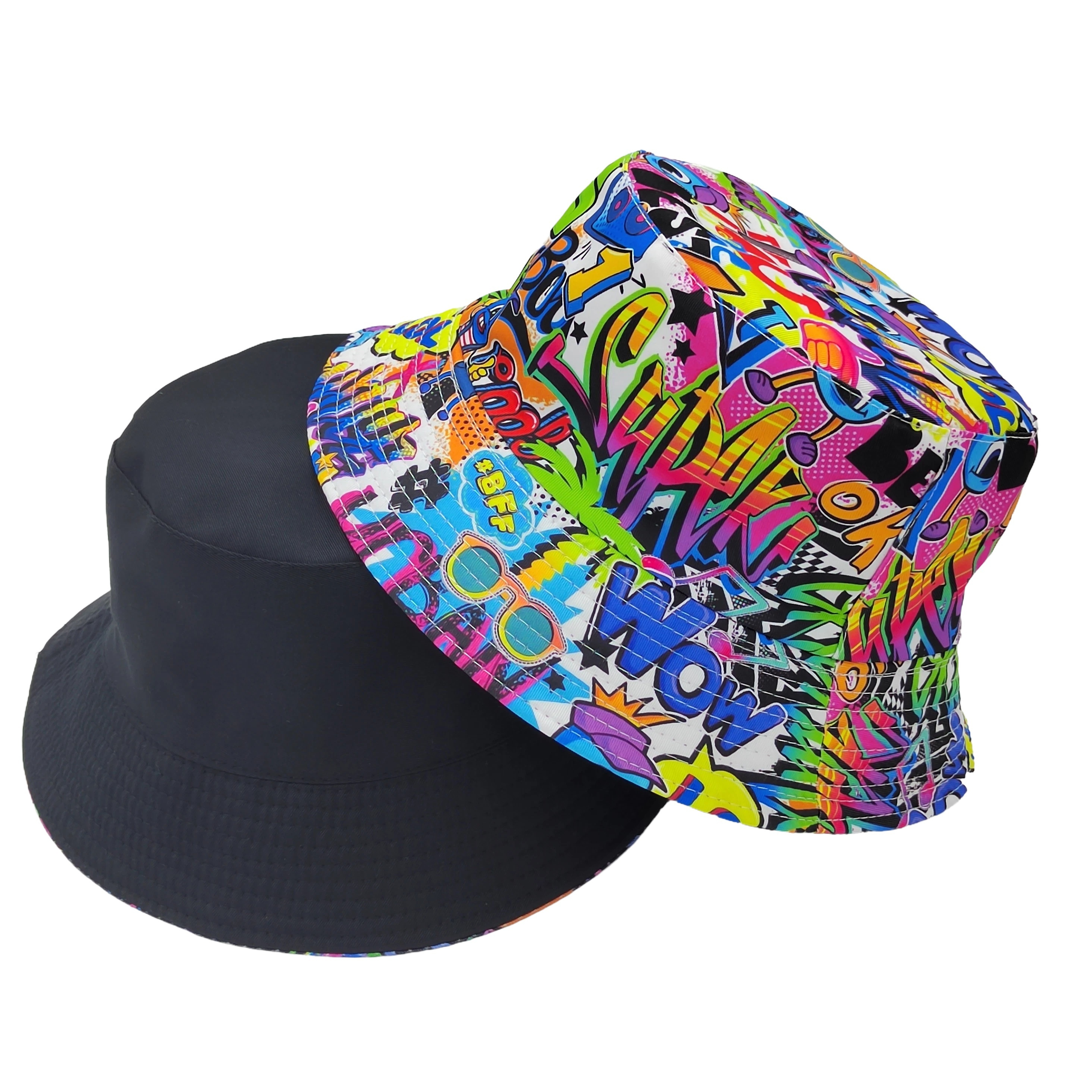E-shop 1 Stück Multicolor Graffiti Vollbedruckte Herren Damen Outdoor -Vier-Jahreszeiten Reise-Essential