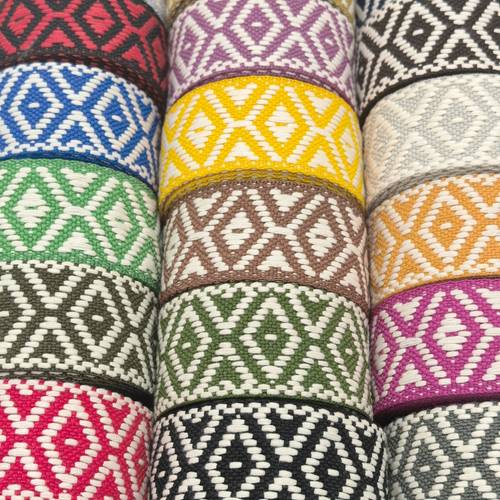5 yards 3 8cm ethnic geometric jacquard webbing multi color for diy crafts bag straps belts pet leashes outdoor gear diy wallet making