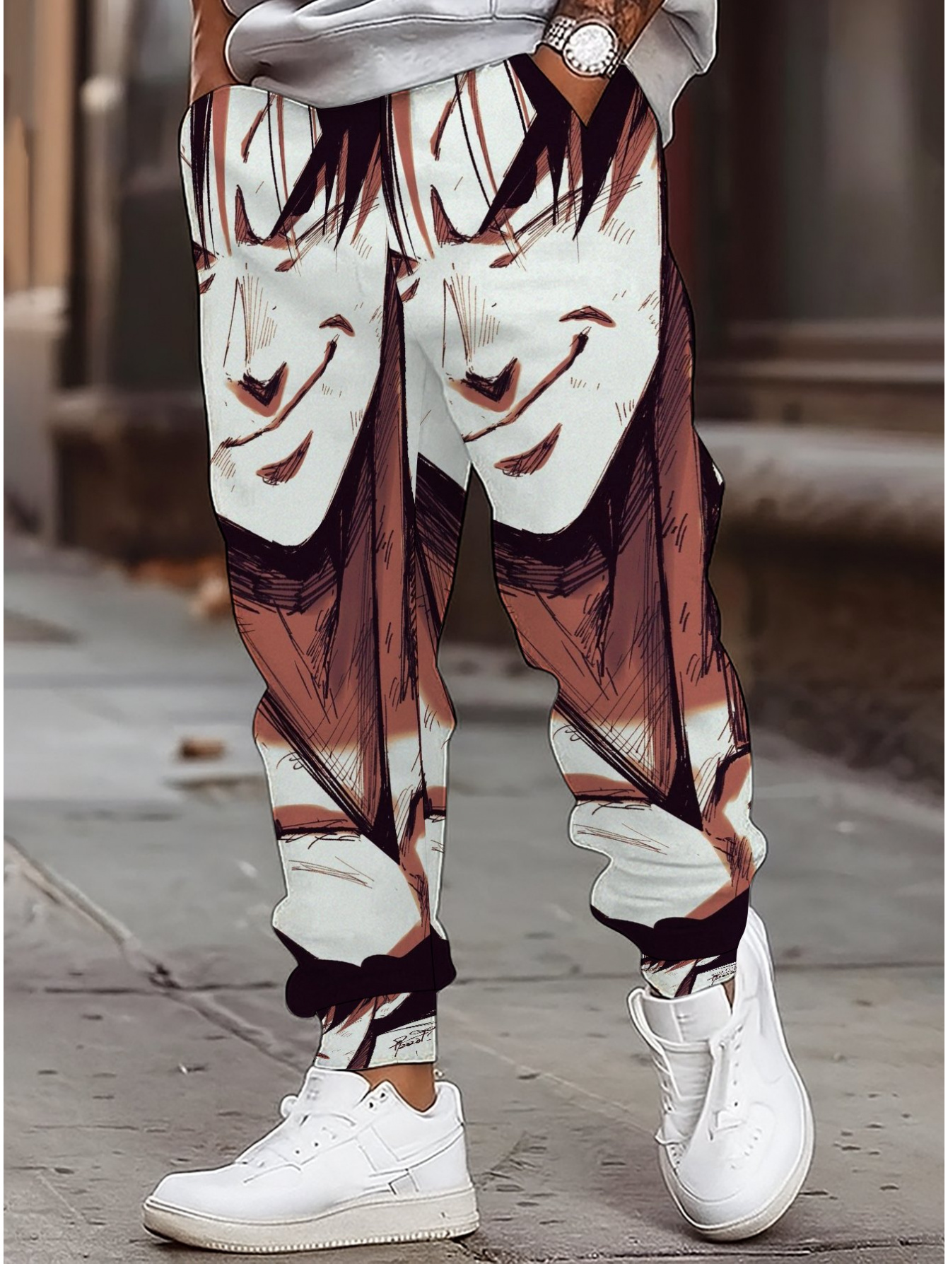 anime sweatpants sold on Temu United States